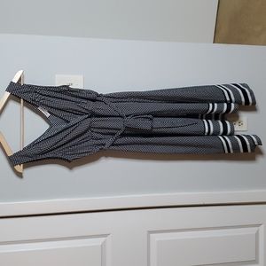 Motherhood Maternity Polka Dot Surplice Shark Bite Hem Dress size Large